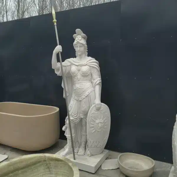 Marble Roman Warrior Statues