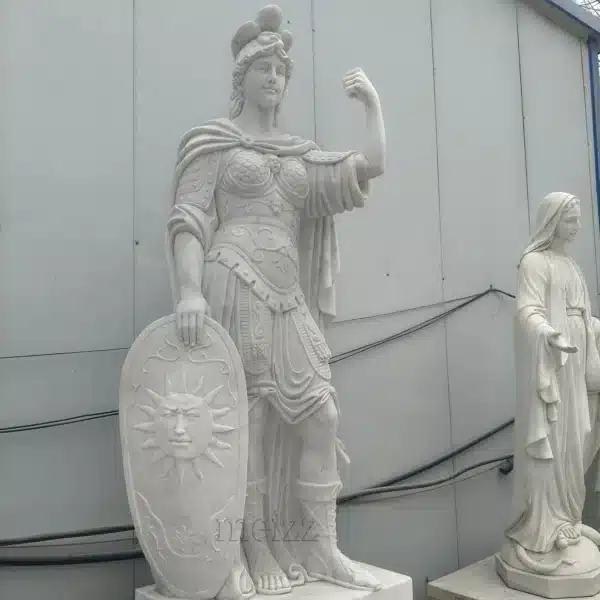 Marble Roman Warrior Statues