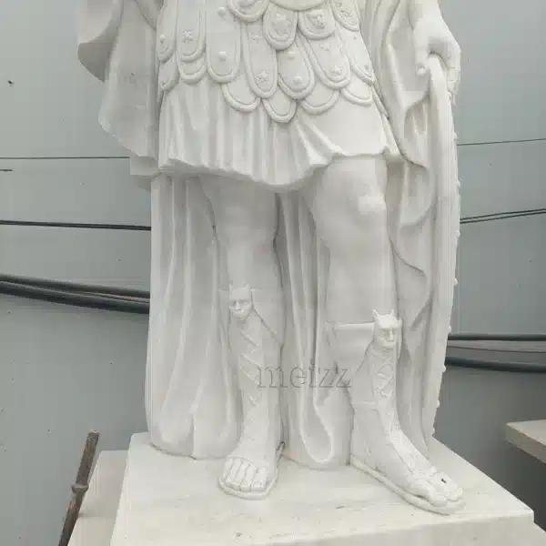 Marble Roman Warrior Statues