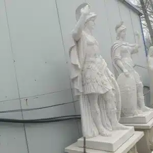 Marble Roman Warrior Statues