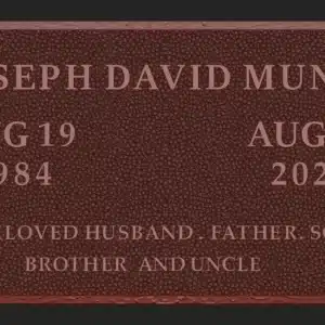 Custom Bronze Grave Marker Plaque