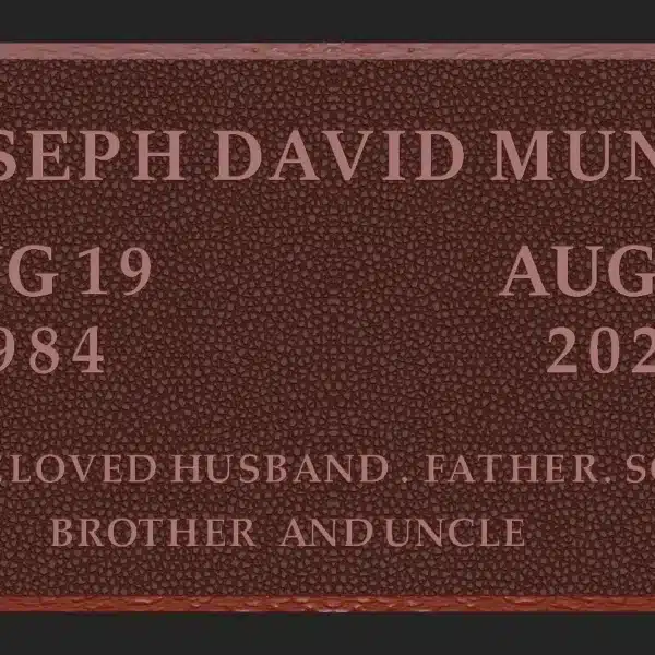 Custom Bronze Grave Marker Plaque