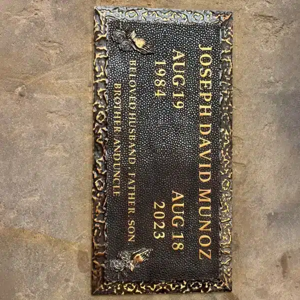 Custom Bronze Grave Marker Plaque