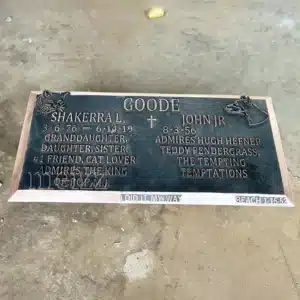 Custom Bronze Headstone Plaque