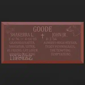 Custom Bronze Headstone Plaque
