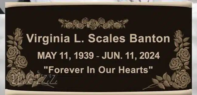 Custom Bronze Memorial Plaque