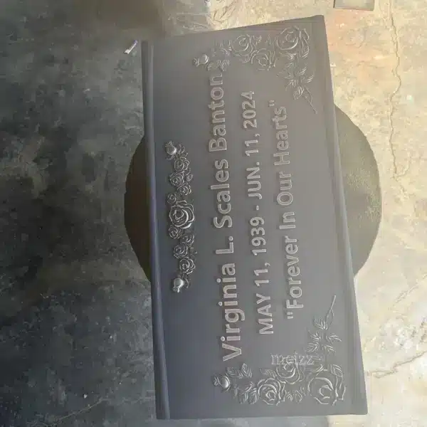 Custom Bronze Memorial Plaque