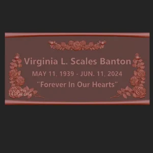 Custom Bronze Memorial Plaque