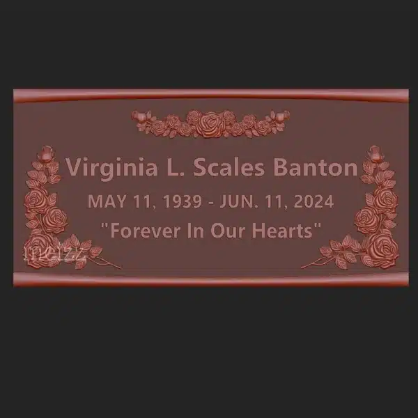 Custom Bronze Memorial Plaque