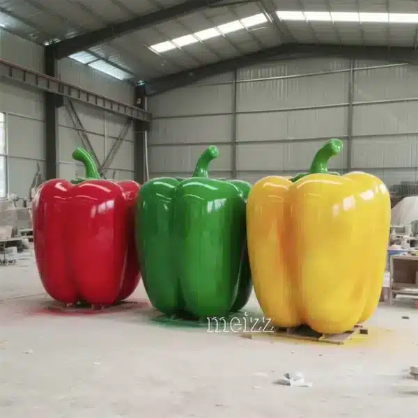 Giant Fiberglass Bell Pepper Sculpture