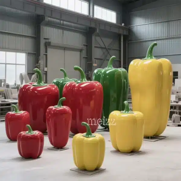 Giant Fiberglass Bell Pepper Sculpture
