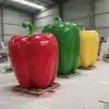 Giant Fiberglass Bell Pepper Sculpture