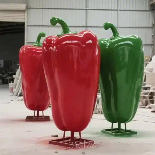 Giant Fiberglass Bell Pepper Sculpture