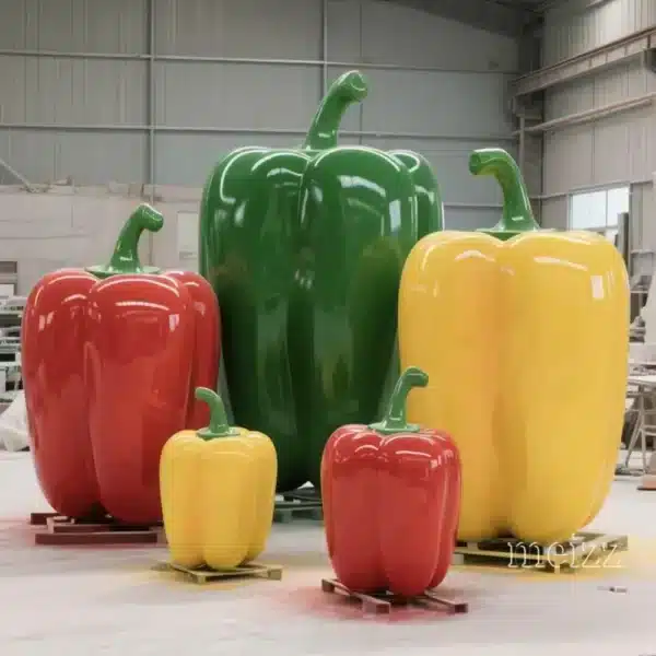 Giant Fiberglass Bell Pepper Sculpture