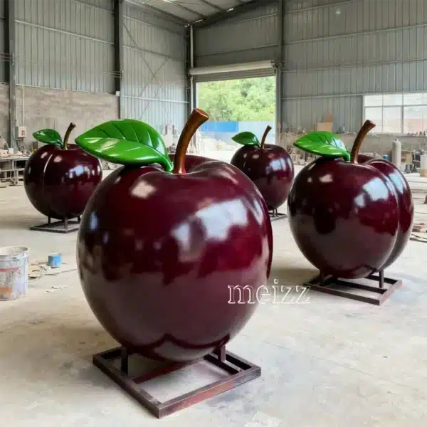 Giant Fiberglass Plum Sculpture