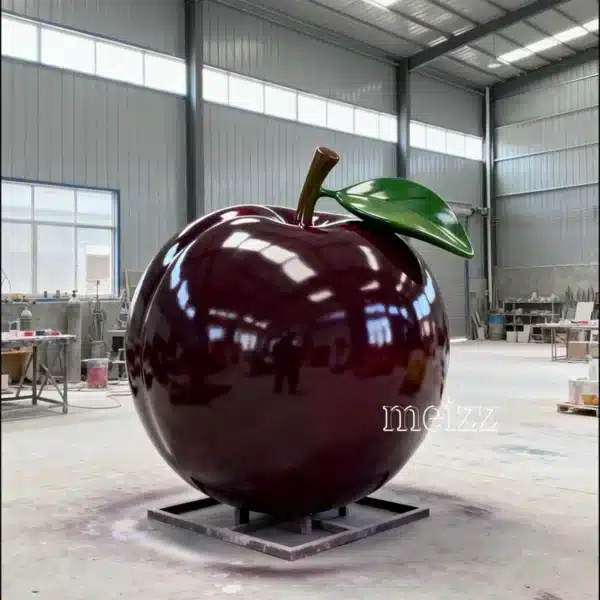 Giant Fiberglass Plum Sculpture