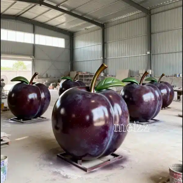 Giant Fiberglass Plum Sculpture