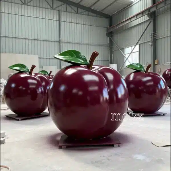Giant Fiberglass Plum Sculpture