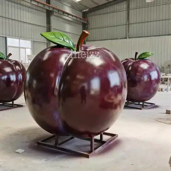 Giant Fiberglass Plum Sculpture