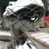 Large Stainless Steel Female Bust Sculpture
