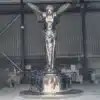 Mirror Polished Stainless Steel Spirit of Ecstasy Sculpture | Custom Rolls-Royce Inspired Art Sculpture