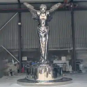 mirror polished stainless steel sculpture