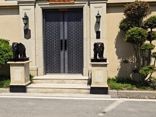 elephant statues in pairs