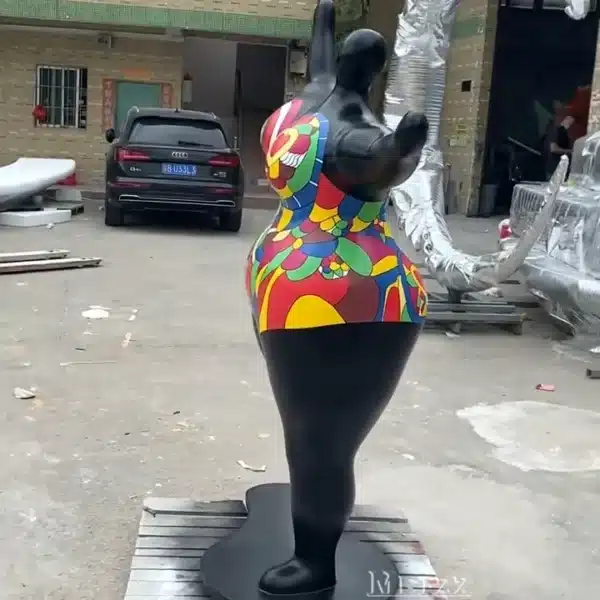 Fiberglass Dancing Nana sculpture