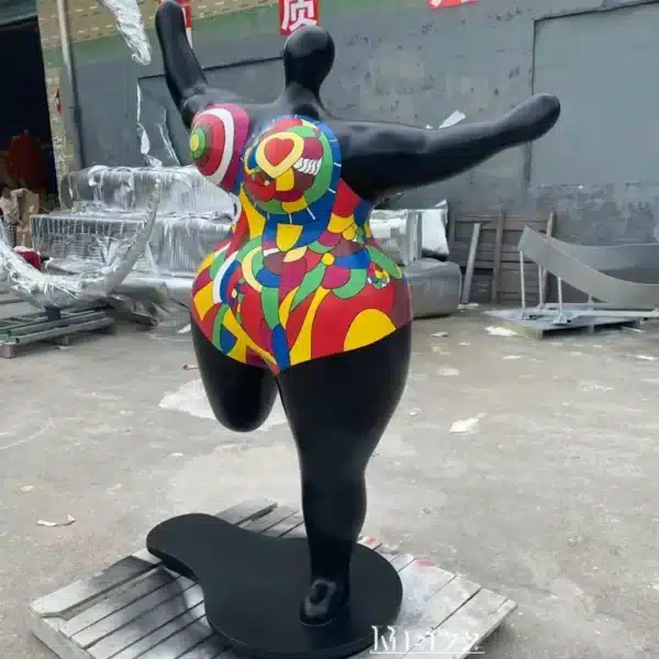 Fiberglass Dancing Nana sculpture