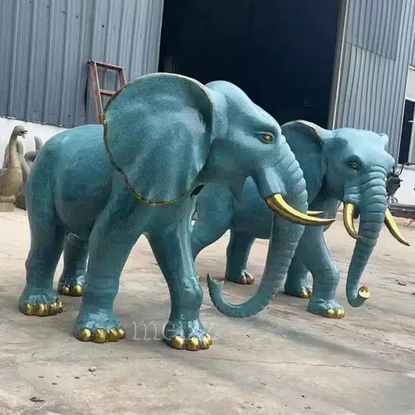 Elephant Statue at Home Entrance
