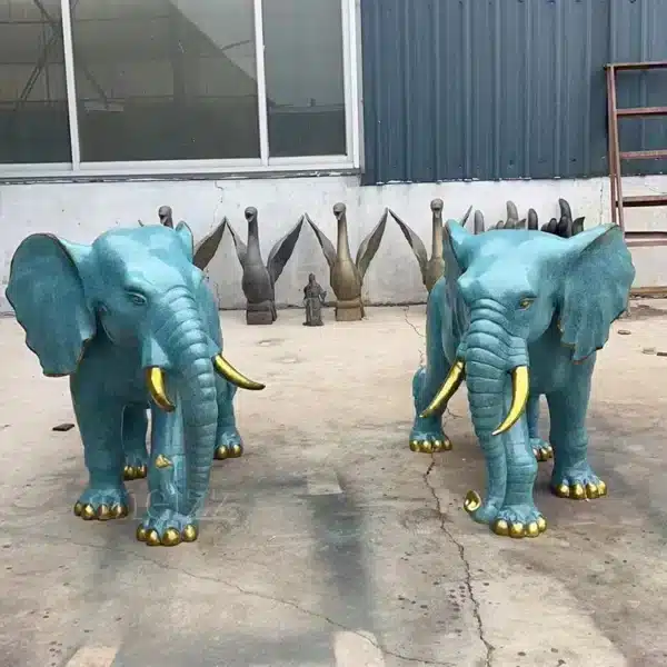 Elephant Statue at Home Entrance