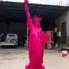 Fiberglass Statue of Liberty: 2.2M Pop Art Magenta Edition