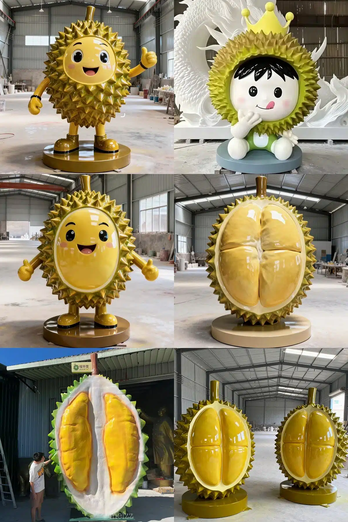 Giant-Fiberglass-Durian-Sculpture