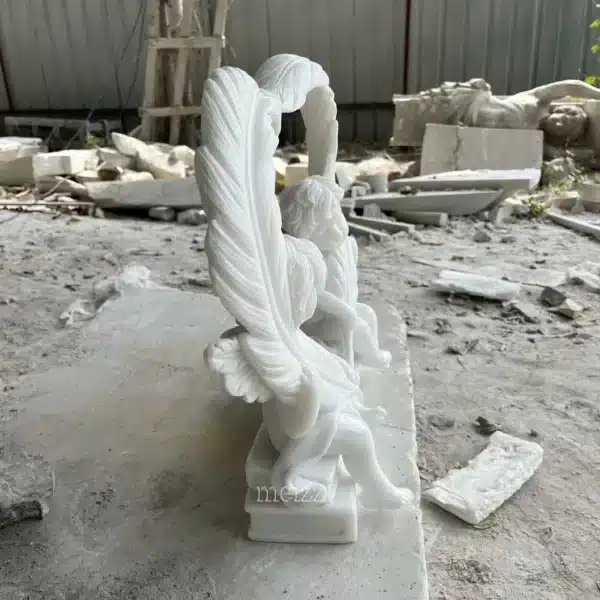 Sitting Cherub Garden Statue