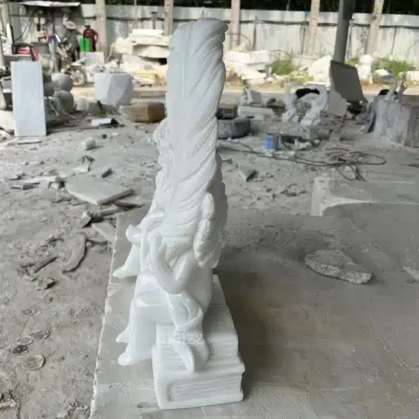 Sitting Cherub Garden Statue