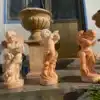 Marble Four Seasons Cherub Statues for Elegant Garden Decoration