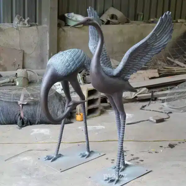 Large Outdoor Crane Statues