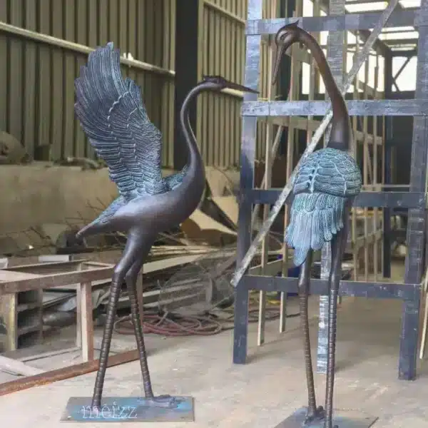 Large Outdoor Crane Statues