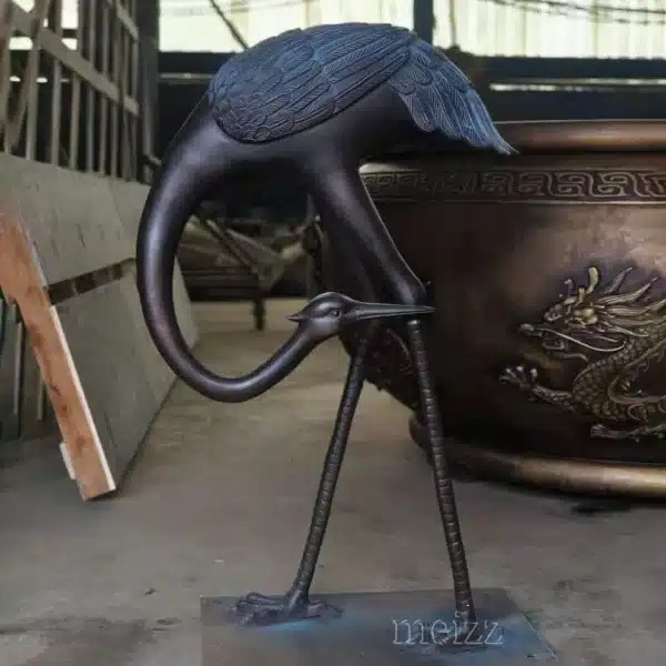 Large Outdoor Crane Statues