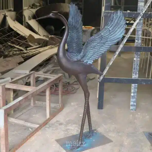 Large Outdoor Crane Statues
