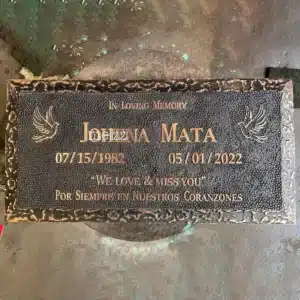 Custom Bronze Grave Markers for Sale