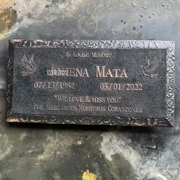 Custom Bronze Grave Markers for Sale