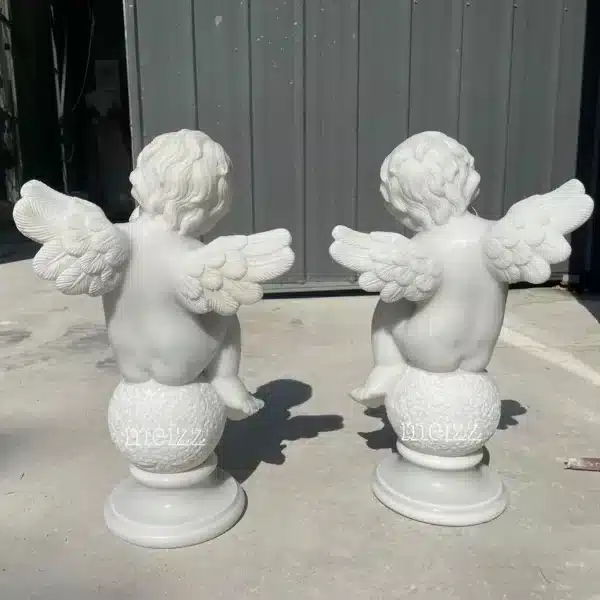 marble cherub statues (5) marble cherub statues