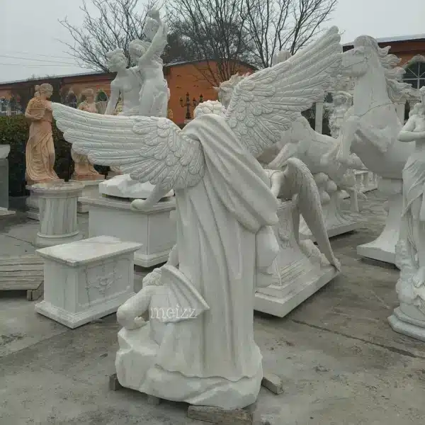 marble st michael statue 1 Saint Michael Archangel Statue