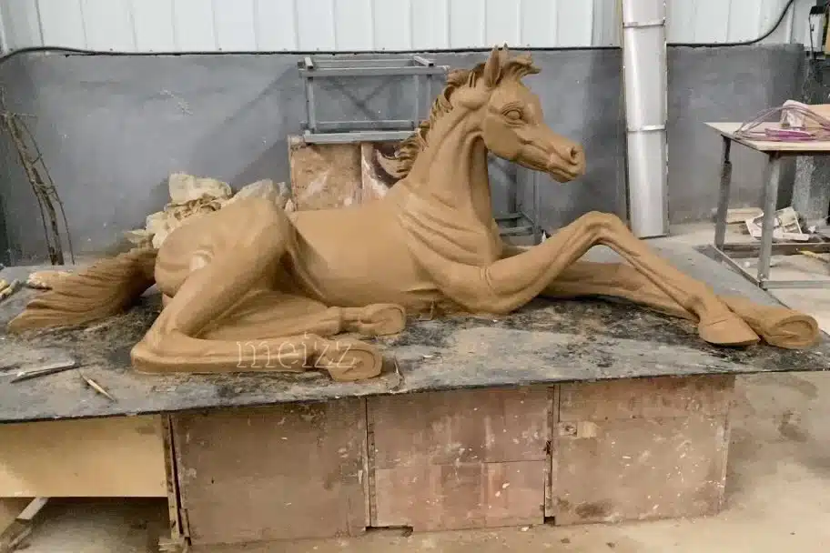 Arabian Horse Sculpture clay mold