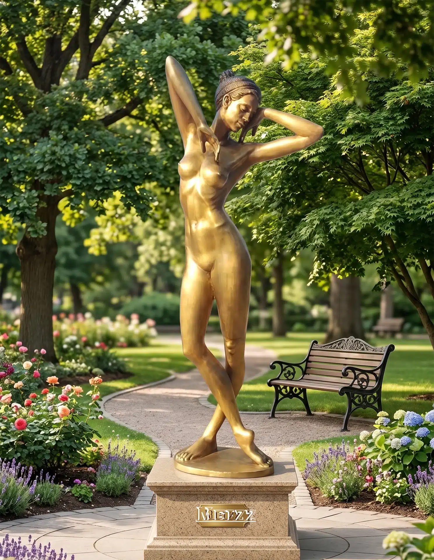 Bronze Female Nude Sculpture