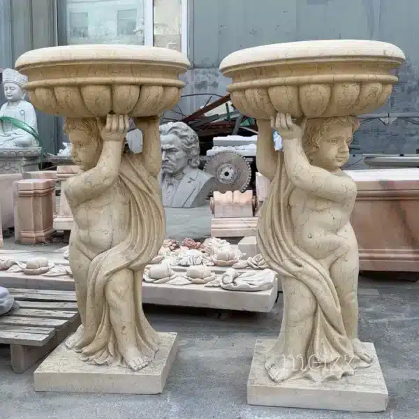 Cherub Garden Planters (2) Cherub Garden Planters