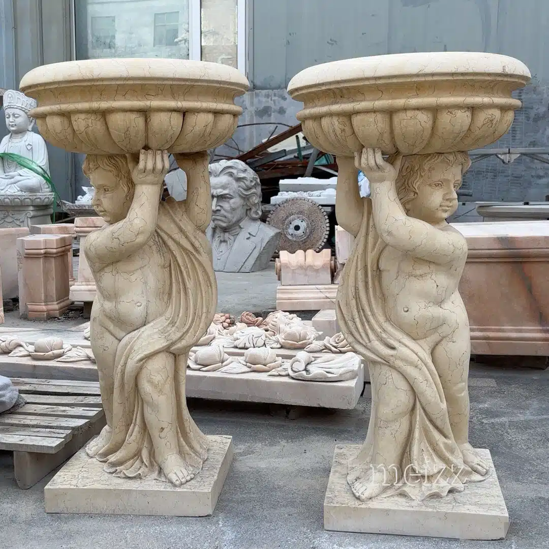 Cherub Garden Planters (2) Cherub Garden Planters
