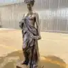 Bronze Classical European Goddess Sculpture
