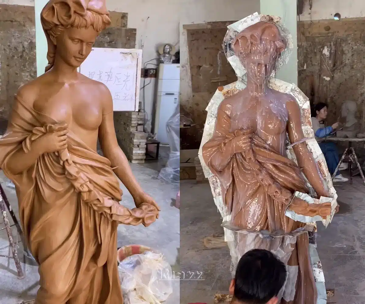 European goddess sculpture